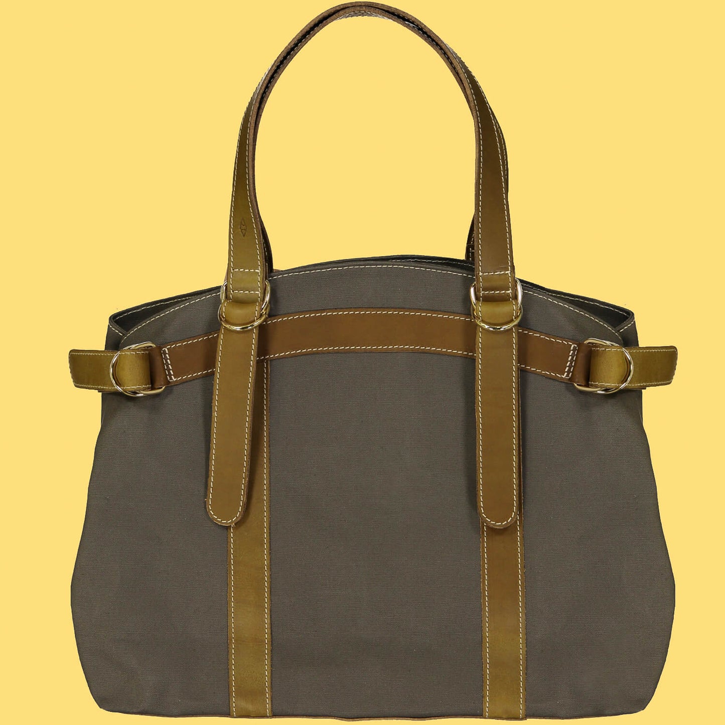 Cabas Bianca Olive & Toile Kaki