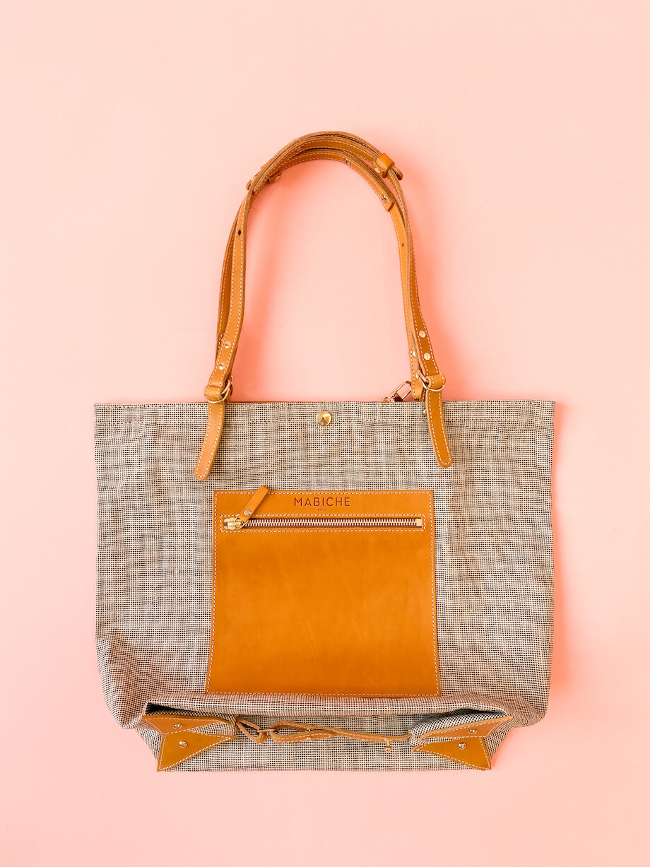 Cabas Gigi Camel & Lin Noir