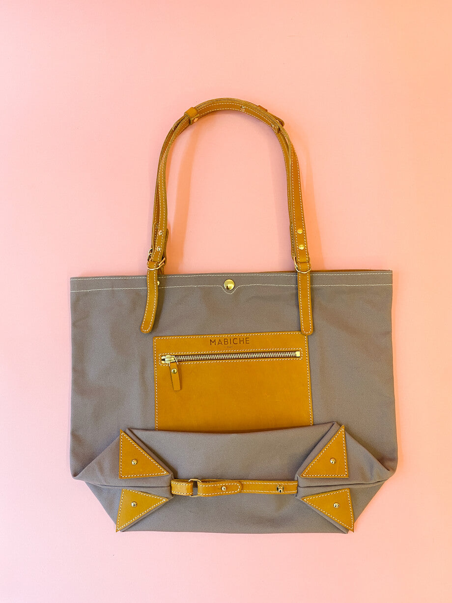 Cabas Gigi Camel & Rose