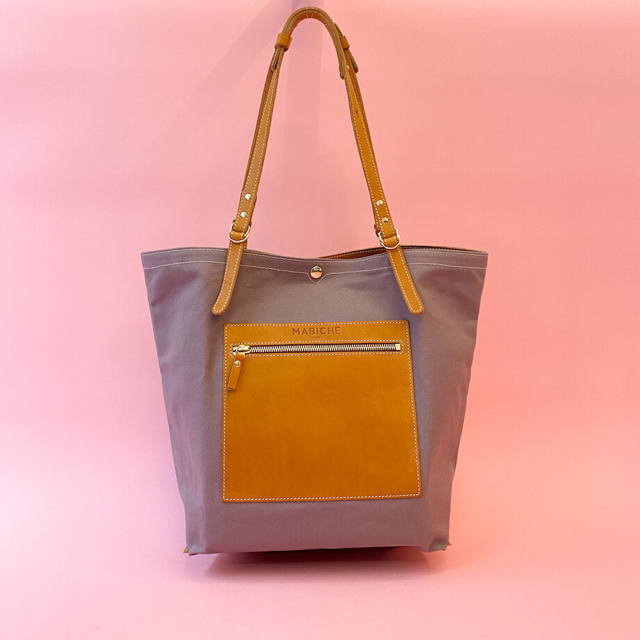 Cabas Gigi Camel & Rose