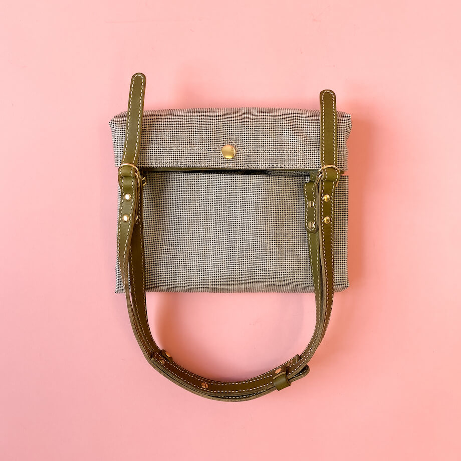 Cabas Gigi Olive & Lin Noir
