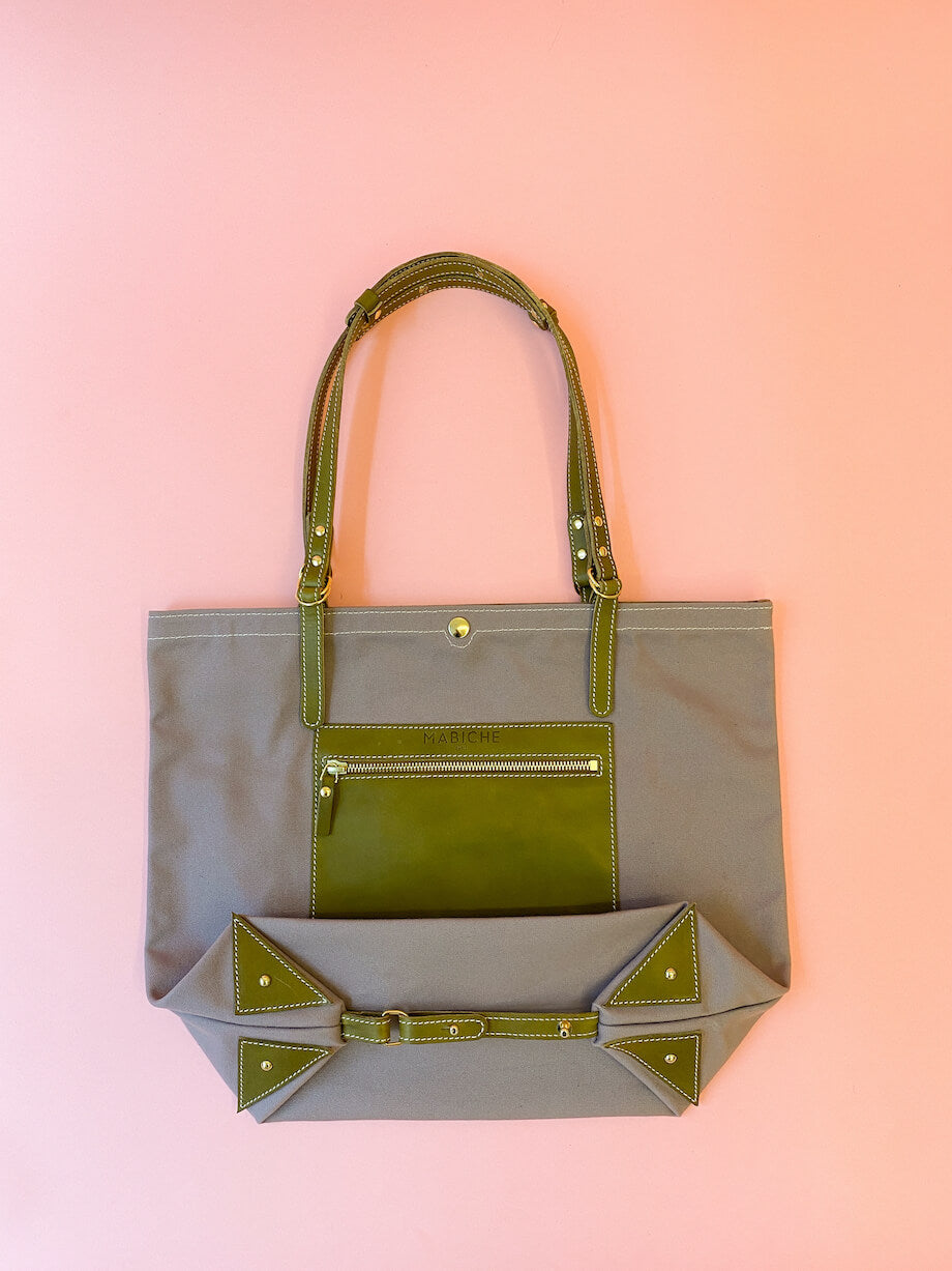 Cabas Gigi Olive & Rose