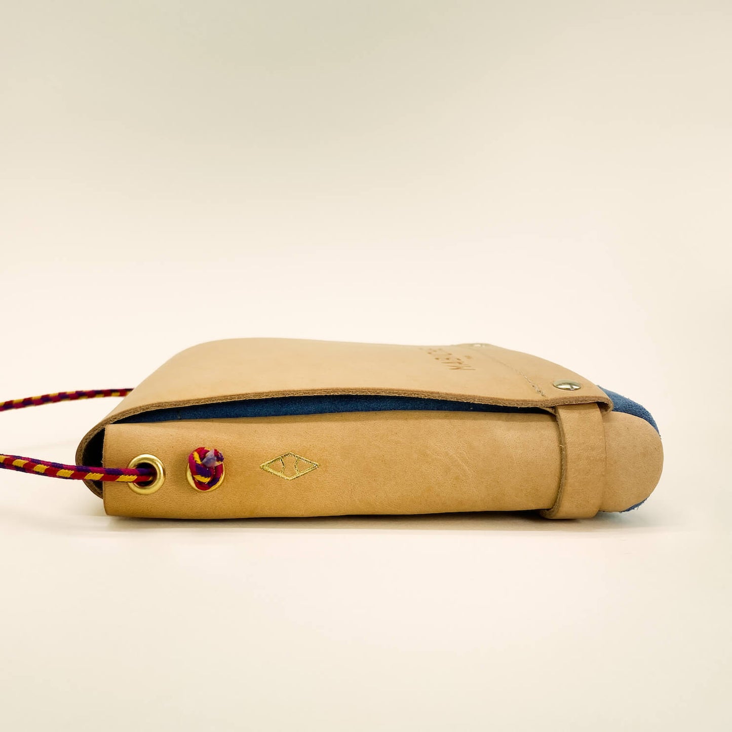 Pochette Loulou Naturel & Bleu Denim