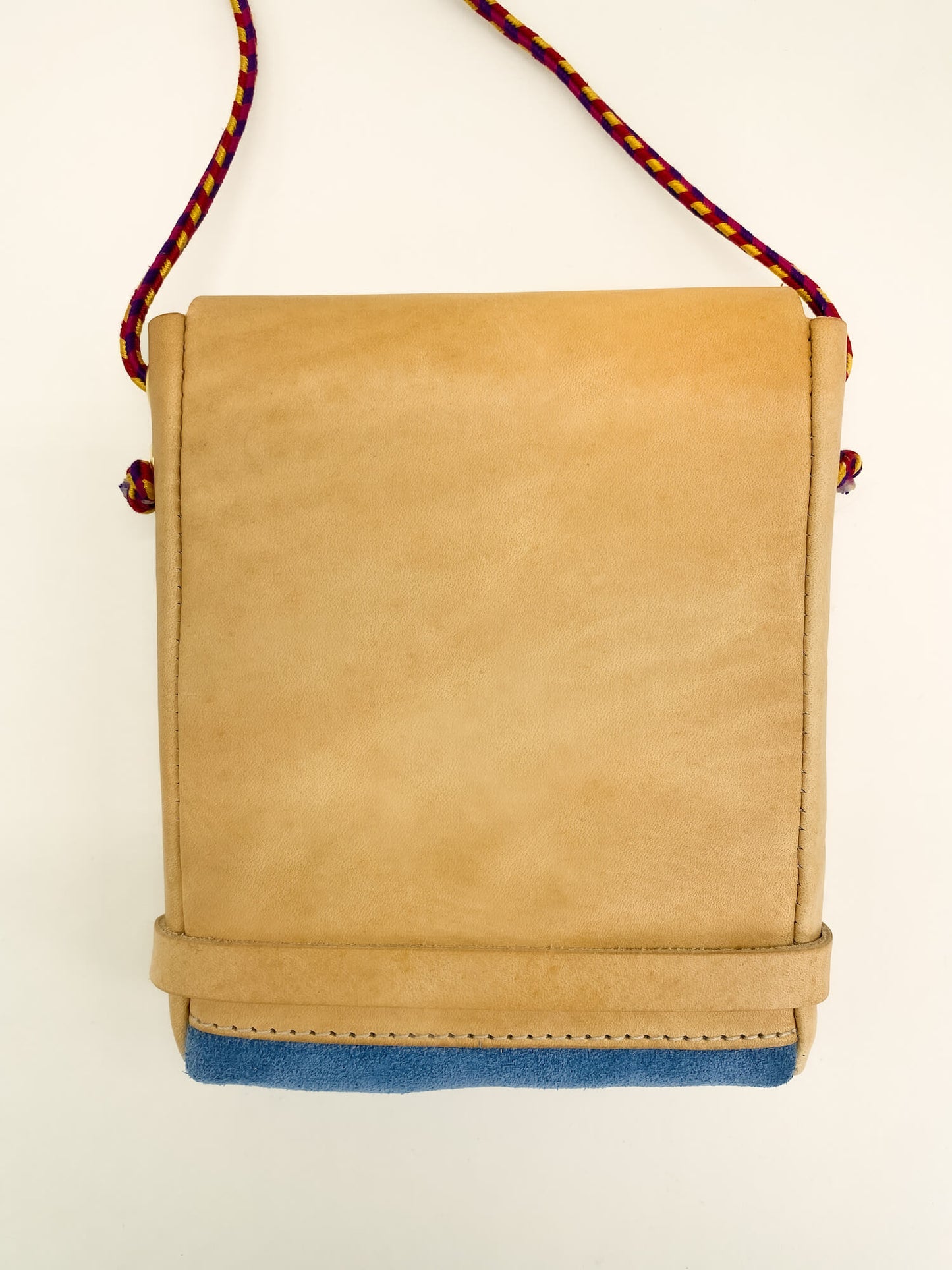 Pochette Loulou Naturel & Bleu Denim