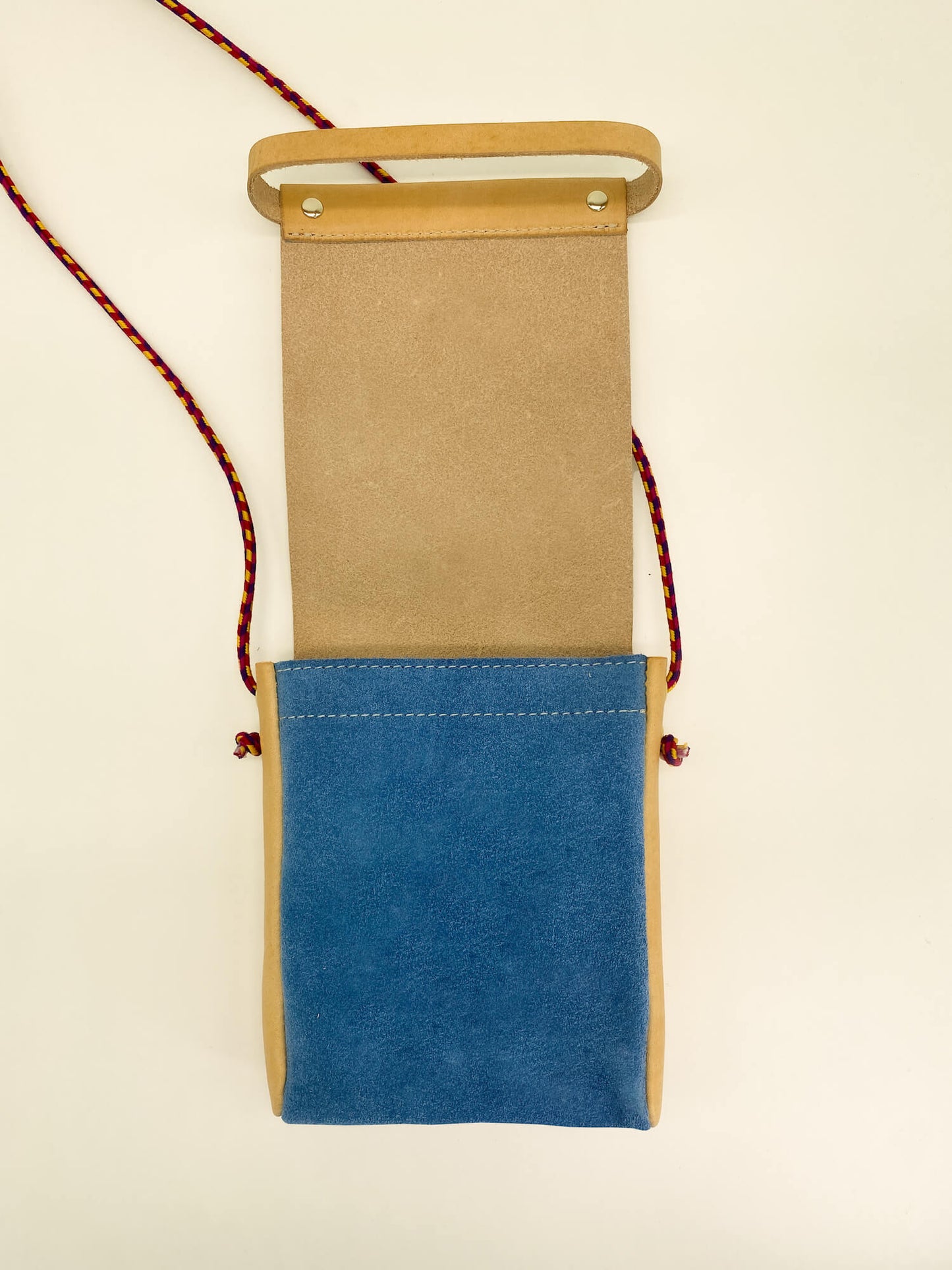 Pochette Loulou Naturel & Bleu Denim