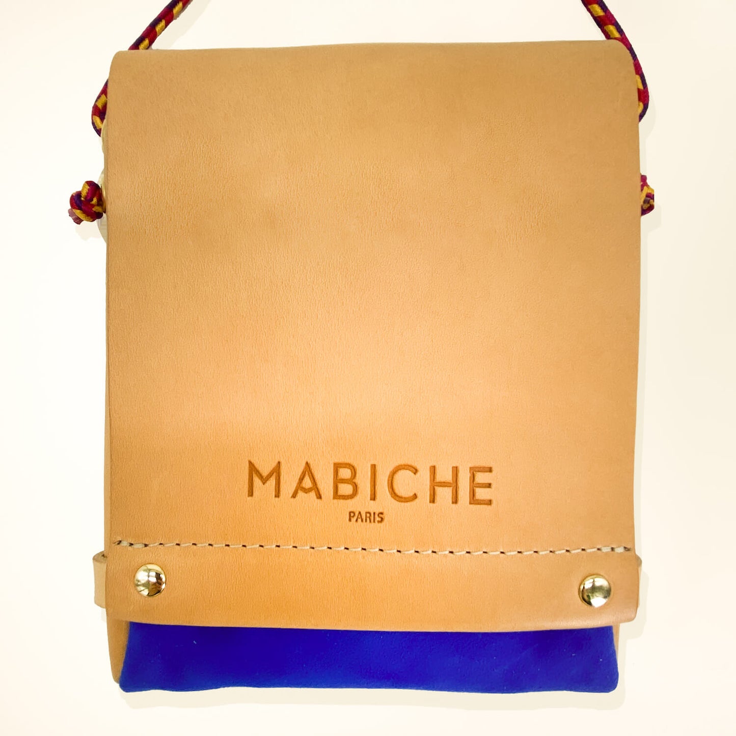 Pochette Loulou Naturel & Bleu France