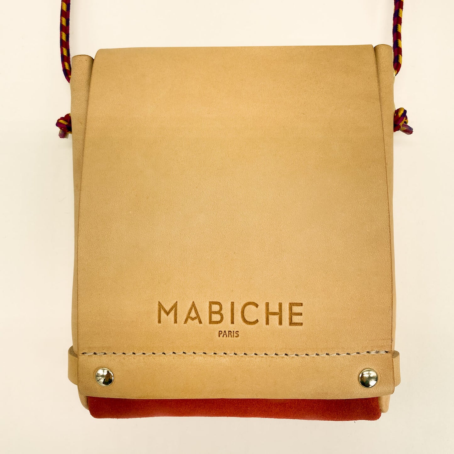 Pochette Loulou Naturel & Corail