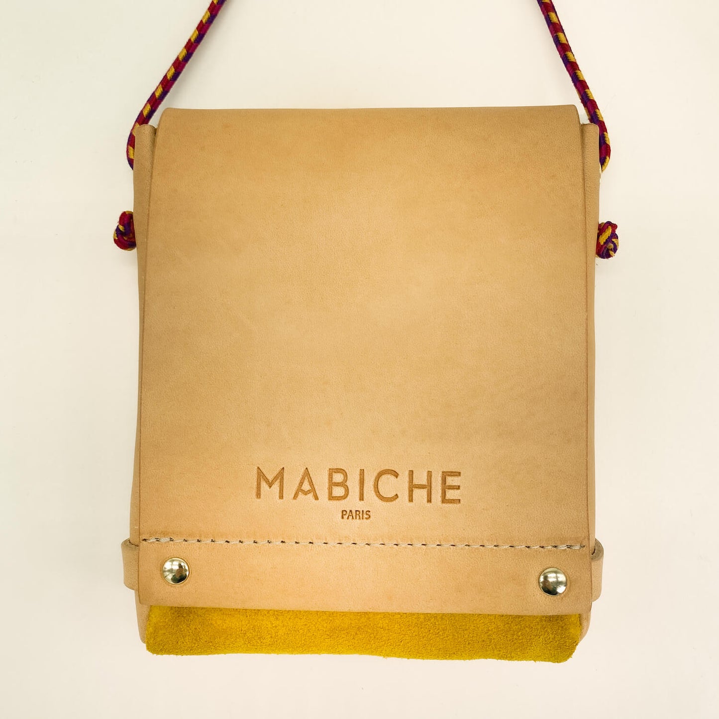 Pochette Loulou Naturel & Moutarde