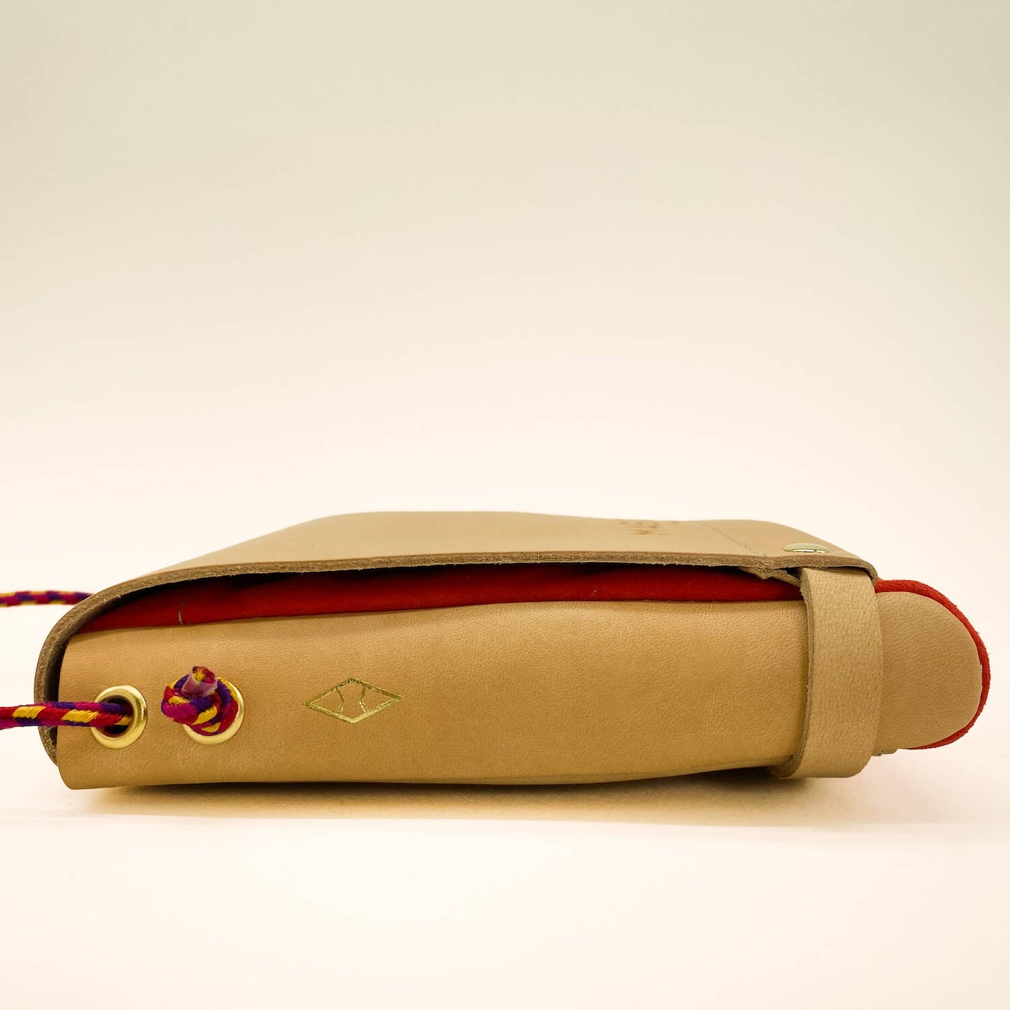 Pochette Loulou Naturel & Orange
