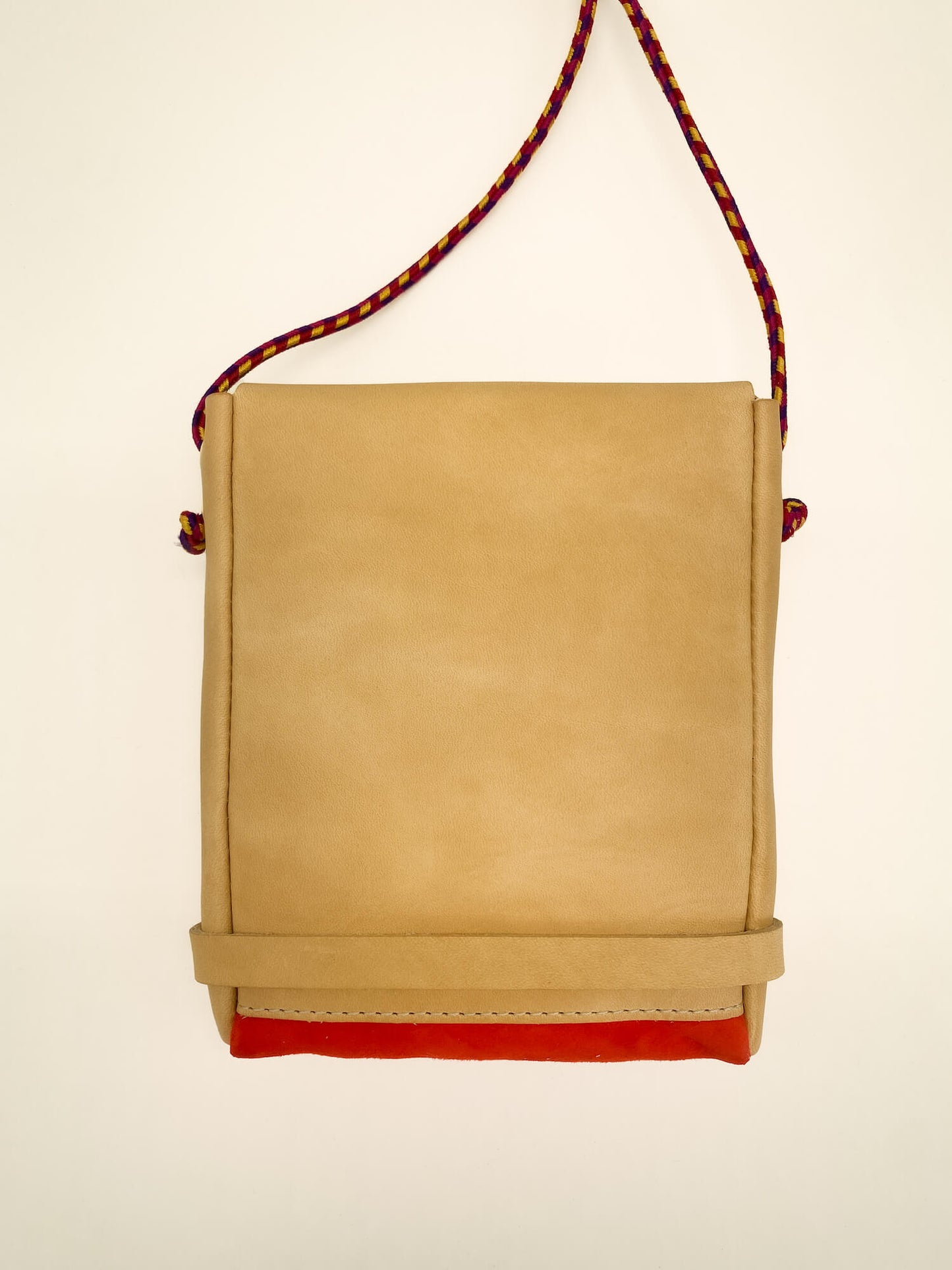 Pochette Loulou Naturel & Orange