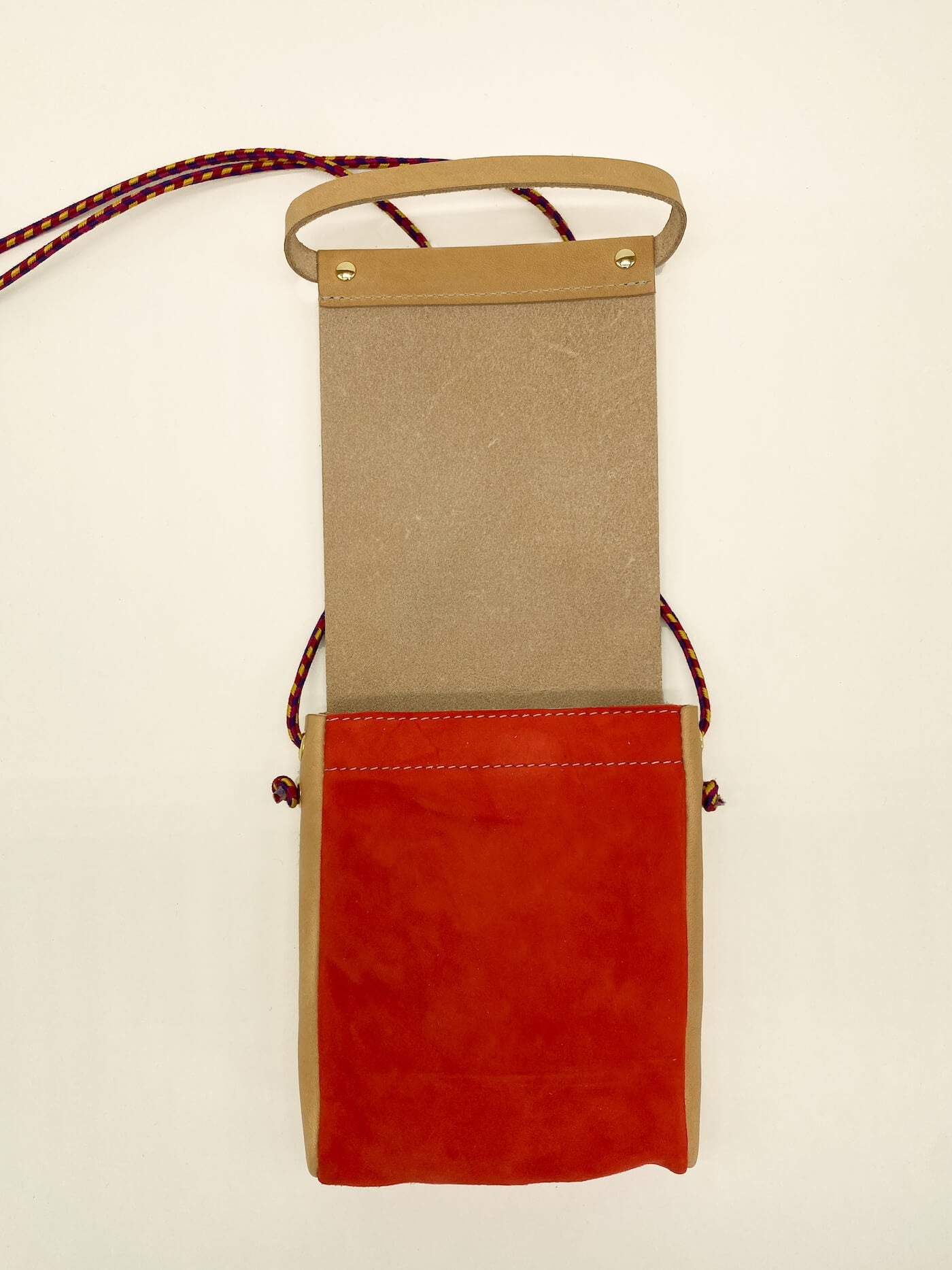 Pochette Loulou Naturel & Orange