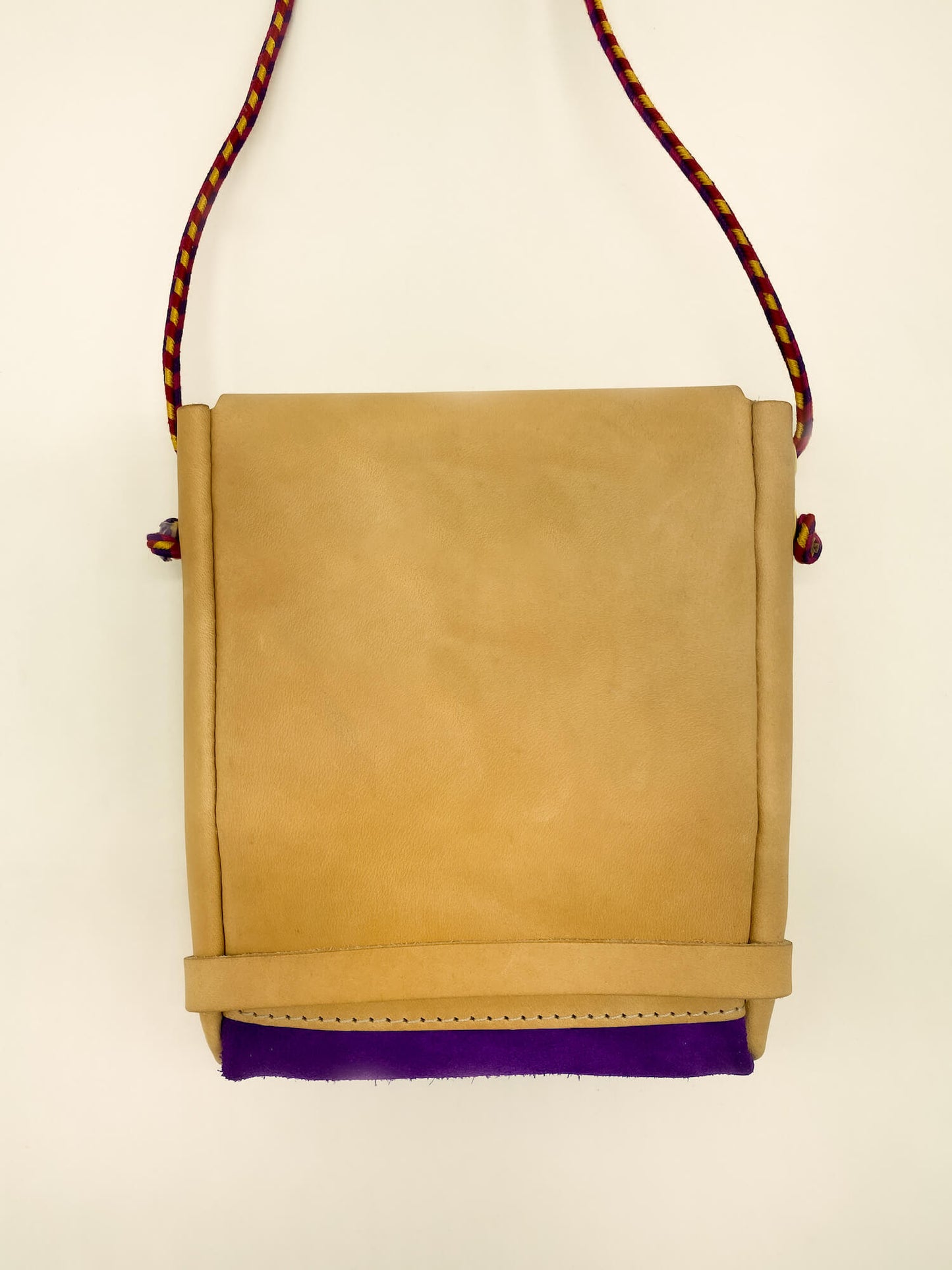 Pochette Loulou Naturel & Violet