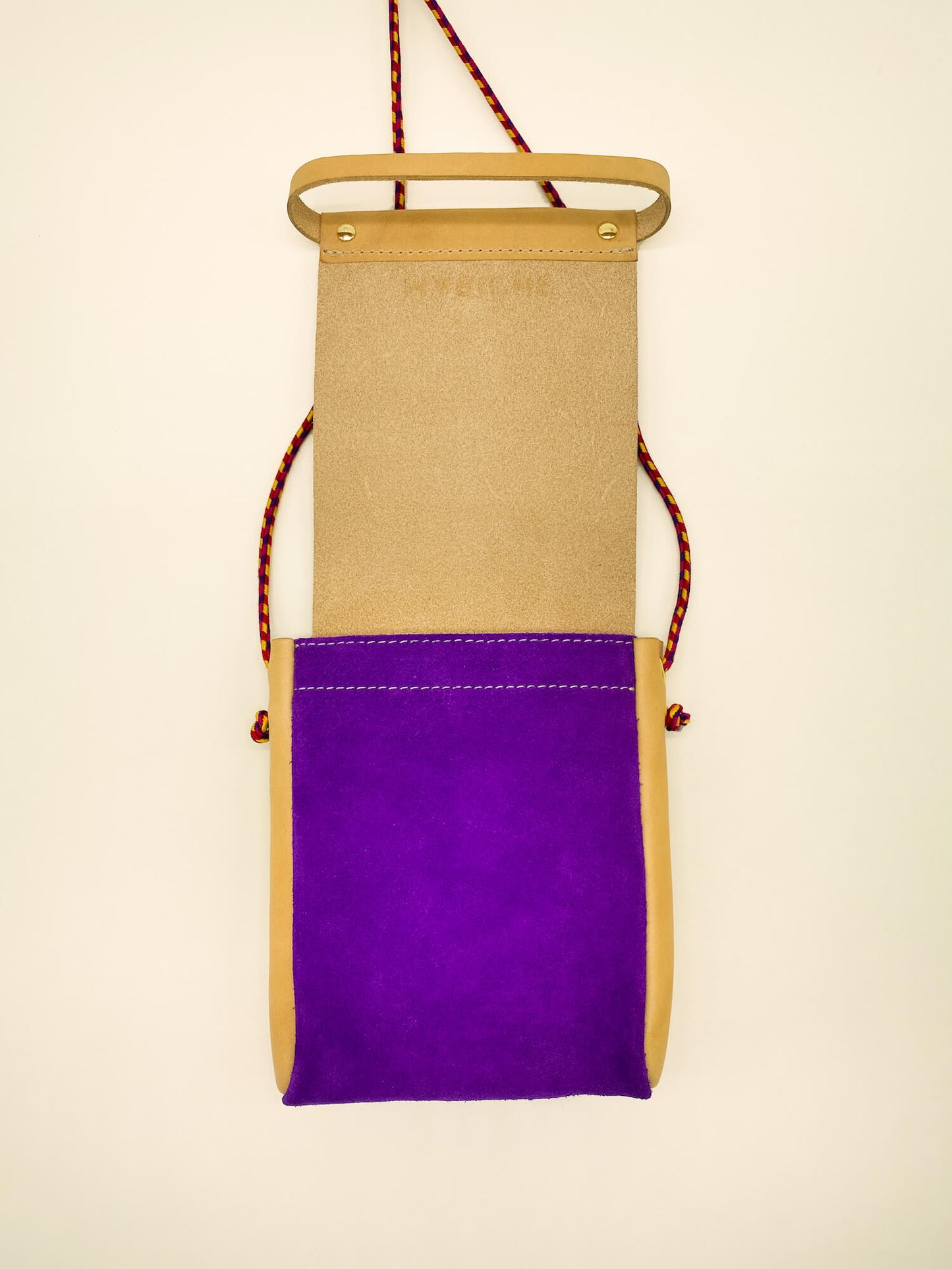 Pochette Loulou Naturel & Violet
