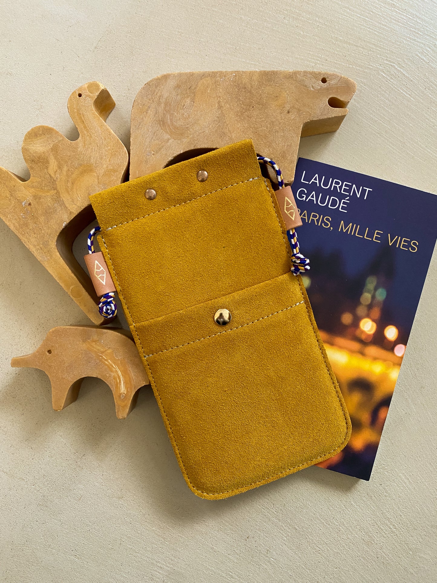 Etui téléphone bandoulière Marion Grande Moutarde