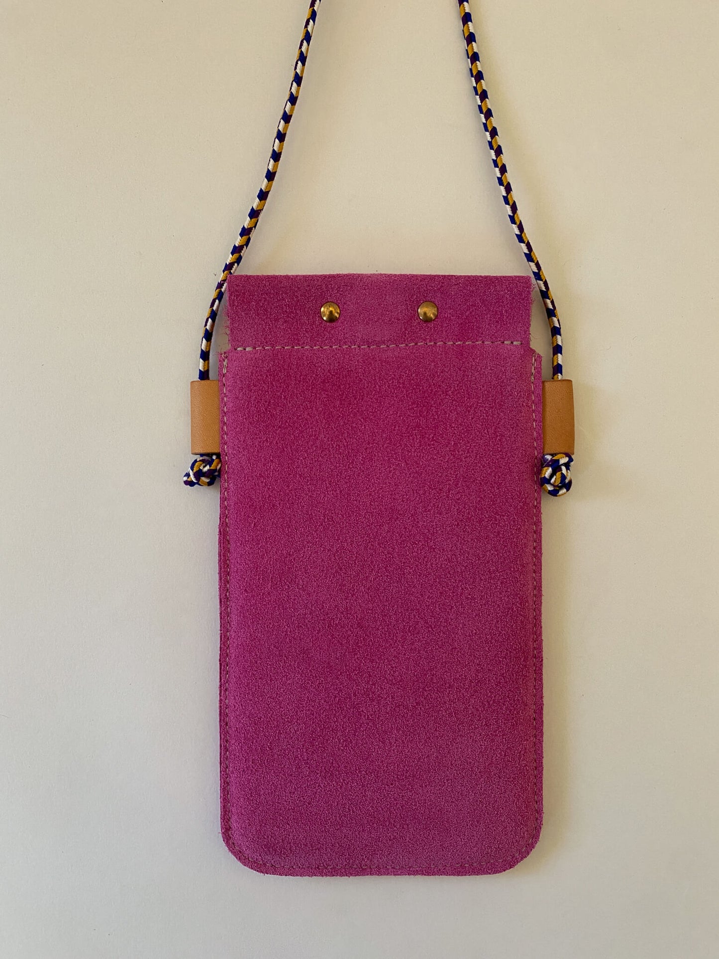 Etui téléphone bandoulière Marion Grande Rose Indien