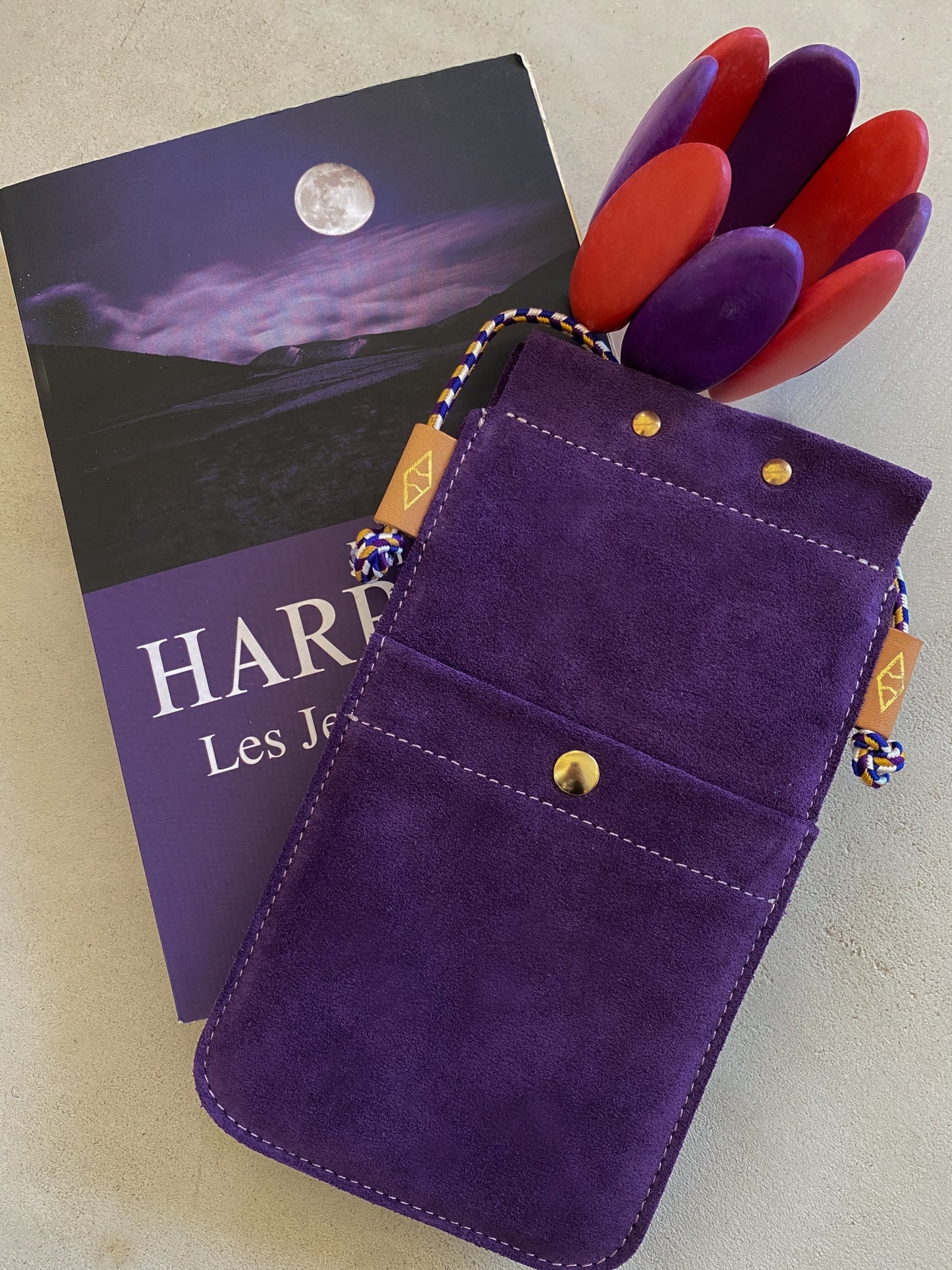 Etui téléphone bandoulière Marion Grande Violet